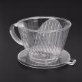 Clear Coffee Filter Cup Cone Plastic Reusable