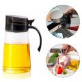 700ml Glass Oil Jar Sauce Bottle for Olive Oil Container Black