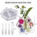 Large Resin Molds for Vase Plant Propagation Station,with 4 Test Tube