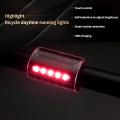 Bicycle Taillights Usb Charging Smart Induction Automatic Rear Light