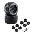 2pcs Bigfoot Monster Truck Rubber Tire Tyre 14mm & 17mm Wheel Hex,p1