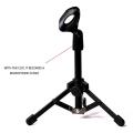 Foldable Tripod Desktop Microphone Stand Holder for Podcasts