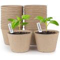 30 Pcs 3 Inch Biodegradable Plants Pots with Bonus 20 Plant Labels