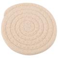 Round Cotton Braided Table Place Mats Non-slip Table Mats Set Of 5