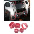 Air Conditioner Volume Knob Ring for Toyota -tundra 2014-2021, Red