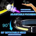 1000lumen Head Light Flashligh with Motion Sensor,with 4 Helmet Clip