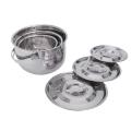Camping Cookware Set Stainless Steel Cooking Pots and Pans 3pc