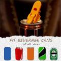 12pcs Drinks Can Opener and Lid,manual Small Colour Coded Drinks Sign