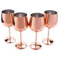 Wine Glass Set Of 4 Stainless Steel Wine Glasses,home,500ml/17 Ounces