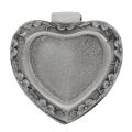 Classic Vintage Antique Heart Shaped Jewelry Box Ring Gift,silver