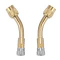 2 Pcs 135 Degree Air Tyre Valve Extension Adaptor for Motorcycle Cars