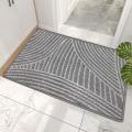 20 Inchx32 Inch Washable, Absorbent Dirt Area Entrance Gray Rug