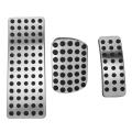 1 Set Silver Car Brake Pedal Pad Stainless Steel, for Mercedes Benz