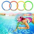Diving Rings Swimming Pool Toy Rings 4 Pack Toys for Kids Plastic