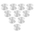 Car 9 Pcs Clear Soft Plastic Double Sided Suction Cup