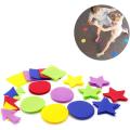 70 Pcs Carpet Spots Markers with 4 Shapes & 5 Bright Colors Non-skid