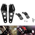 28mm-43mm Universal Motorcycle Headlight Mount Brackets Black