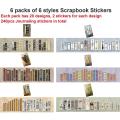 240pcs Scrapbook Washi Stickers Planner Stickers for Journaling