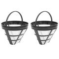 2pack No.4 Reusable Coffee Maker Basket Filter for Cuisinart Ninja