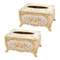 Acrylic Tissue Box Universal Luxury European Paper Rack Gold