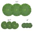 Pack Of 36 Artificial Floating Foam Lotus Leaves Ornaments Green