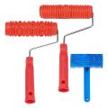 3 Pcs 7 Inch Wood Graining Painting Tool Set for Wall Decoration