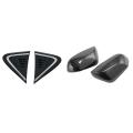 2pcs Side Wing Air Flow Intake Vent Trim for Toyota Chr C-hr 16-18