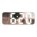 Simple Clock Cute Student Alarm Clock White Shell White Light
