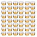 Dessert Cups with Lids,50 Pack Gold Aluminum Foil Baking Cups Holders