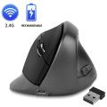 Wireless Vertical Optical Computer Upright Mice for Laptop Mac-black