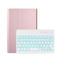 Bluetooth Luminous Keyboard for Tab Galaxy A7 Lite 8.7 Inch,pink