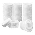 24 Count Plastic Mason Jar Lids with Silicone Seals Rings Fits Ball