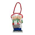 Creative Gifts Cooking Family 2 People Christmas Tree Decoration