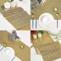 10 Pcs Champagne Color Table Runner 12x108inch for Holiday Decor