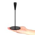 Metal High Cone Candle Holder Table Center Decoration-3 Piece Black