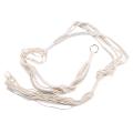 Macrame Double Plant Hanging Planter Cotton Rope 4 Legs 67 Inch