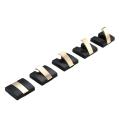5 Pcs Space Aluminum Wall Hooks with Mounting Screws for Scarf Bag