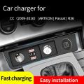 For Android Car Charger Cigarettes Lighter For- Passat B6/b7/cc