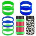 8pcs Silicone Bands for Sublimation Blanks Tumblers, Elastic