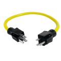 2 Pack 3 Prong Plug to Plug Male Double Cord, 125v 24inch Us Plug