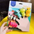 Finger Puppets for Children and Babies 5 Farm Animals Doll Set Toy(b)