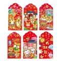 12 Pcs Chinese Year Of The Tiger Hong Bao for Spring Festival