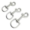 5 Pcs 65mm Marine 316 Stainless Steel Oval Single-ended Rotary Buckle