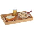 Serving Tray Bamboo - Wooden Tray with Handles
