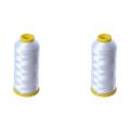 5000m Cones Bobbin Thread Filament Polyester for Embroidery (white)