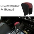 Red Brown+gray Car Gear Shift Knob Cover for Honda Civic Accord