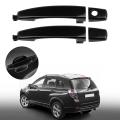 2x with Keyhole Black Abs Door Outer Handle for Chevrolet Captiva