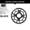 Motsuv Chain Ring Adapter+chain Wheel 46t for Bafang Bbs01 Part Black