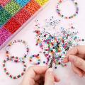 Beads for Jewelry Making Kit 3600pcs Heishi Flat Polymer Clay Beads