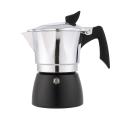 Coffee Moka Pot Double Color-blocking Transparent Lid Octagonal Pot